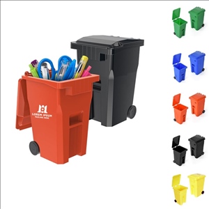 2-in-1 Desktop Waste Bin & Pen Organizer